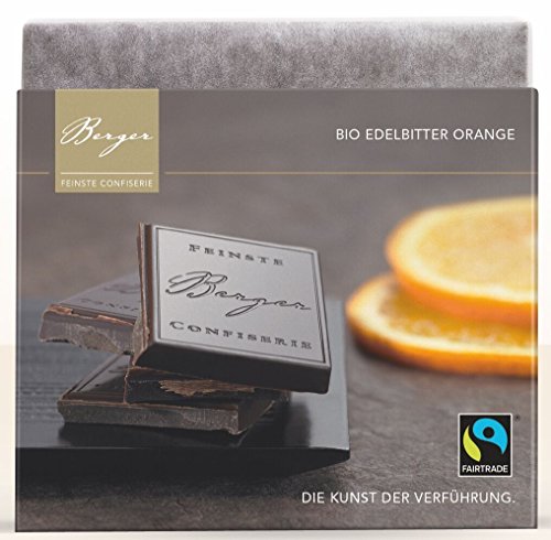 Berger Bio Edelbitter Schokolade mit Orange , 90 g von BERGER