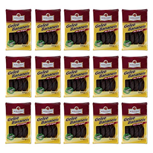 15er Pack Berggold Gelee Bananen (15 x 250 g) von Grace nnvg