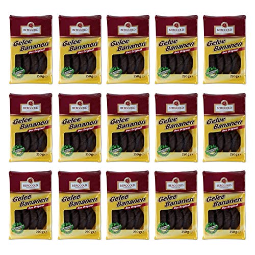 15er Pack Berggold Gelee Bananen (15 x 250 g) von Berggold