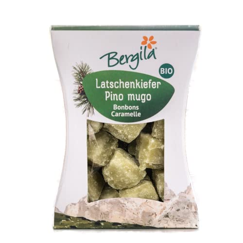 Bergila Latschenkiefer Bonbons 200 g Bio, mit reinem Biologischen Latschenkiefernöl, aromatisch im Geschmack - kontrollierte und zertifizierte Qualität aus Südtirol Bergila Latschenkiefer Bonbons 200 g Bio, mit reinem Biologischen Latschenkiefernöl, aromatisch im Geschmack - kontrollierte und zertifizierte Qualität aus Südtirol von Bergila