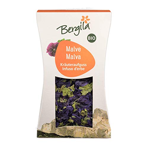 Bergila Tee - Malve (Malva Sylvestris) 20 g Bio - aus 100% natürlichen, biologischen Rohstoffen - kontrollierte und zertifizierte Qualität aus Südtirol von Bergila