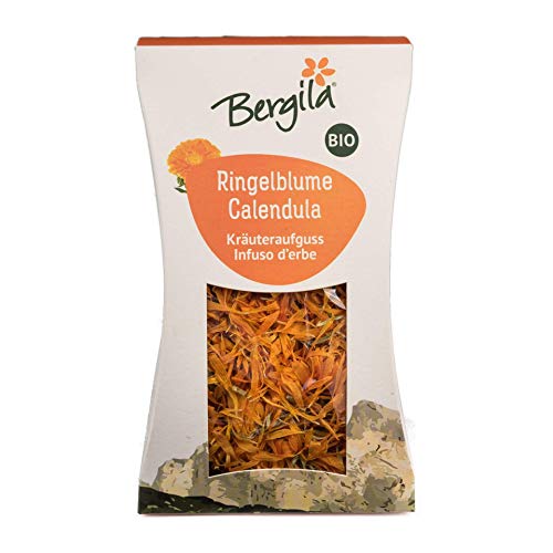 Bergila Tee - Ringelblume (Calendula officinalis) 25 g Bio - aus 100% natürlichen, biologischen Rohstoffen - kontrollierte und zertifizierte Qualität aus Südtirol von Bergila