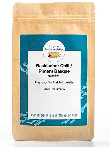 Baskischer Chili/Piment Basque, gemahlen Original aus Espelette von Bergische Gewürzmanufaktur