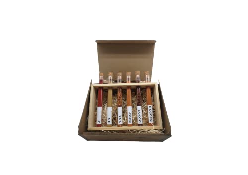 Chili Geschenkset mit 6 unterschiedlichen Chilisorten von 10.000-1.250.000 Scoville in dekorativen Reagenzgläsern und Halter Chili Geschenkset mit 6 unterschiedlichen Chilisorten von 10.000-1.250.000 Scoville in dekorativen Reagenzgläsern und Halter von Bergische Gewürzmanufaktur