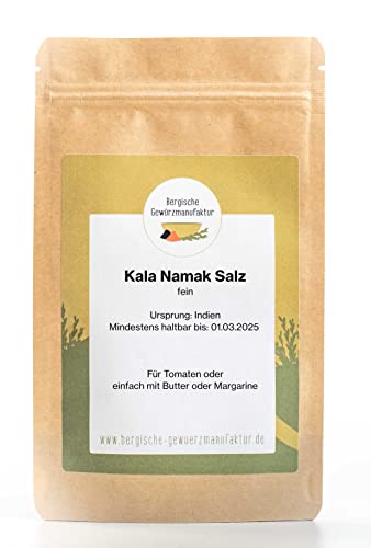 Kala Namak Salz, fein von Bergische Gewürzmanufaktur
