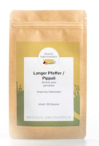 Langer Pfeffer - Pippali - Pipali, gemahlen von Bergische Gewürzmanufaktur