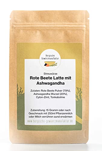 Rote Beete Latte Mischung mit Ashwagandha (0.05) von Bergische Gewürzmanufaktur