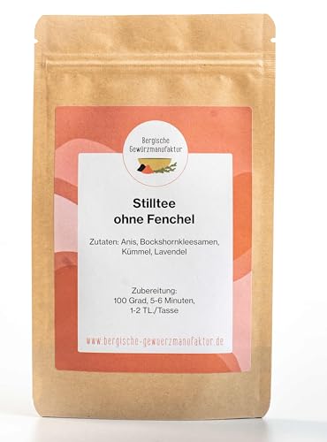 Stilltee ohne Fenchel mit Anis, Bockshornkleesamen, Kümmel und Lavendel Stilltee ohne Fenchel mit Anis, Bockshornkleesamen, Kümmel und Lavendel von Bergische Gewürzmanufaktur