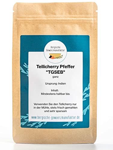 Tellicherry Pfeffer "TGSEB", ganz Tellicherry Pfeffer "TGSEB", ganz von Bergische Gewürzmanufaktur