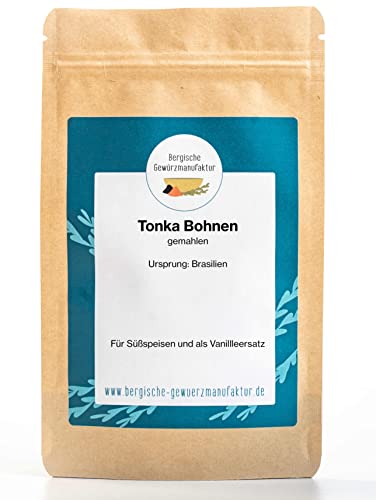 Tonka-Bohnen, gemahlen von Bergische Gewürzmanufaktur