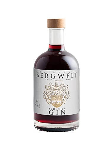Bergwelt Schlehen Gin 24% Vol. (1 x 0,5 l) - Hochwertiger Schlehengin aus dem Allgäu - Traditionelle Herstellung für anspruchsvolle Gin-Liebhaber von Bergwelt