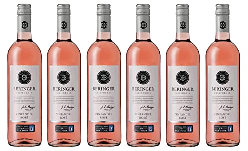 6x 0,75l - Beringer - Classic - Zinfandel Rosé - California - Rosé-Wein lieblich von Beringer