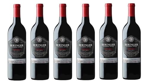 6x 0,75l - Beringer - Classic - Founder's Estate - Zinfandel - California - Rotwein trocken von Beringer