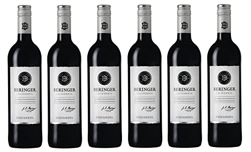 6x 0,75l - Beringer - Classic - Zinfandel - California - Rotwein trocken von Beringer