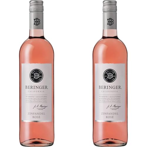 Beringer Classic Zinfandel Rose lieblich Kalifornien Wein, 750ml (Packung mit 2) von Beringer