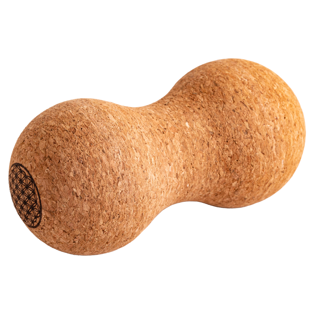Faszien Duoball aus Kork mit Blume des Lebens-Gravur Faszien Duoball aus Kork mit Blume des Lebens-Gravur von Berk