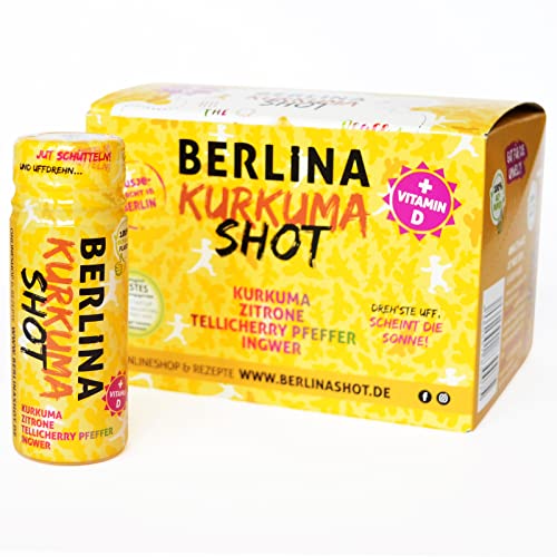 Berlina Kurkuma Shot Box - 12 Shots à 60ml. Die Goldene Sonne. Bleib´ste jesund. von Berlina Shot Manufaktur