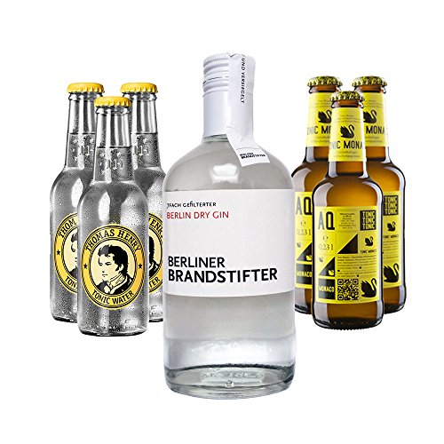 FVLFIL Berliner Brandstifter Gin & Thomas Henry + Aqua Monaco Set von Berliner Brandstifter/Thomas Henry/Aqua Monaco