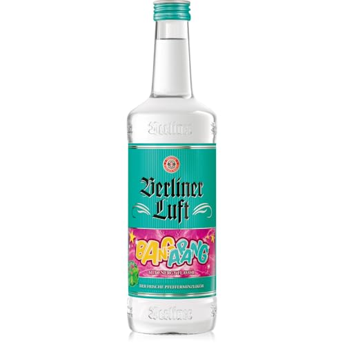 Berliner Luft Bangarang, Kultiger Pfefferminzlikör mit Energy-Flavor, Minze & Energy, Vegan & glutenfrei, Made in Berlin, 18% Vol., 0,7 L von Berliner Brandstifter