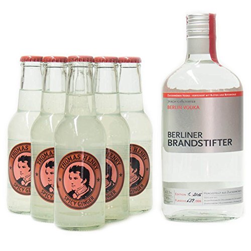 Brandstifter Vodka 700ml 43,3% Vol. + 6x Thomas Henry Spicy Ginger 200ml Brandstifter Vodka 700ml 43,3% Vol. + 6x Thomas Henry Spicy Ginger 200ml von Berliner Brandstifter