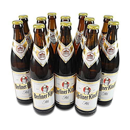 Berliner Kindl Jubiläums Pils (12 Flaschen à 0,5 l / 4,8% vol.) von Berliner Kindl Brauerei