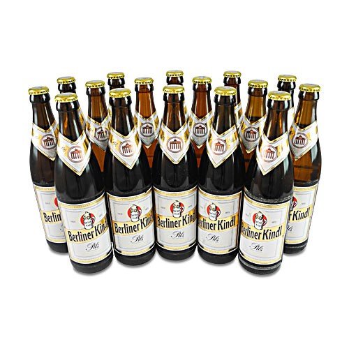 Berliner Kindl Jubiläums Pils (16 Flaschen à 0,5 l / 4,8% vol.) von Berliner Kindl Brauerei