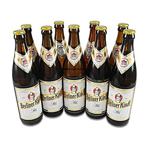 Berliner Kindl Jubiläums Pils (9 Flaschen à 0,5 l / 4,8% vol.) von Berliner Kindl Brauerei