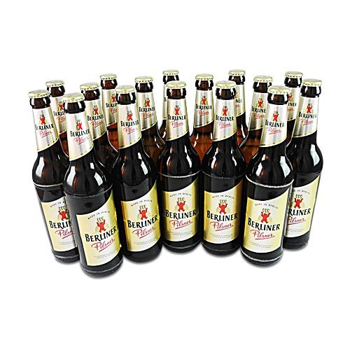 Berliner Pilsner (16 Flaschen à 0,5 l / 5,0% vol.) von Berliner Kindl Brauerei