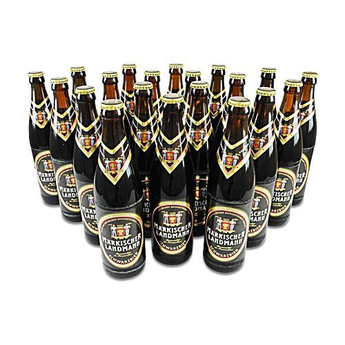 Märkischer Landmann Schwarzbier (20 Flaschen à 0,5 l / 4,9% vol.) von Berliner Kindl Brauerei