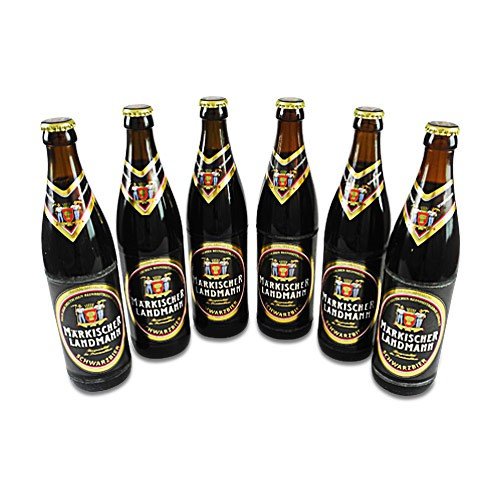 Märkischer Landmann Schwarzbier (6 Flaschen à 0,5 l / 4,9% vol.) von Berliner Kindl Brauerei