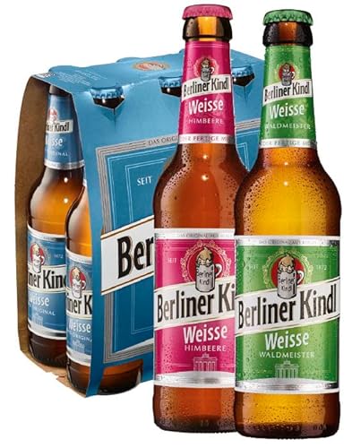 12 Flaschen Berliner Kindl Mix 3 Sorten a 0,33l Mischgetränk 3.0% Vol. inc. 0,96€ MEHRWEG Pfand von Berliner Kindl