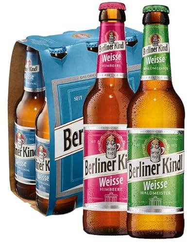 12 Flaschen Berliner Kindl Mix 3 Sorten a 0,33l Mischgetränk 3.0% Vol. inc. 0,96€ MEHRWEG Pfand von Berliner Kindl