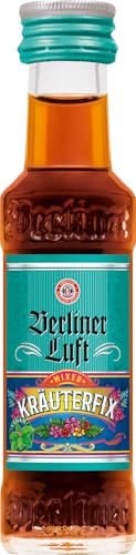 Berliner Luft Kräuterfix | Kultiger Pfefferminzlikör mit Kräutergeschmack | Minze & Kräuter | Vegan & glutenfrei | Made in Berlin | 18% Vol. | 24 × 0,02 L von Berliner Luft