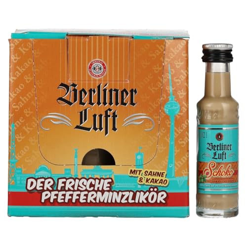 Berliner Luft SCHOKO Der Frische Pfefferminzlikör 15% Vol. 24x0,02l Berliner Luft SCHOKO Der Frische Pfefferminzlikör 15% Vol. 24x0,02l von Berliner Luft