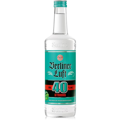 Berliner Luft Strong | Kultiger Pfefferminzlikör Strong Edition| Frisch & minzig | Vegan & glutenfrei | Made in Berlin | 40% Vol. | 0,7 L Berliner Luft Strong | Kultiger Pfefferminzlikör Strong Edition| Frisch & minzig | Vegan & glutenfrei | Made in Berlin | 40% Vol. | 0,7 L von Berliner Luft