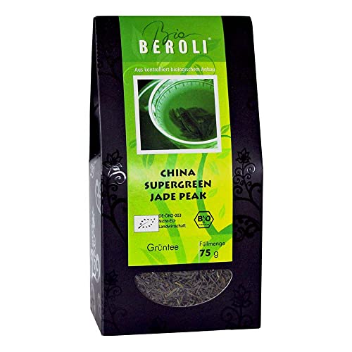 BEROLI Bio Grüntee, China Supergreen Jade Peak, lose, 75g (1er Pack) von Beroli