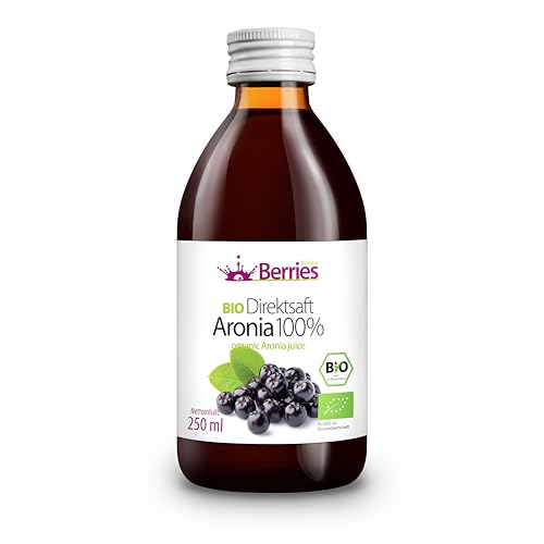 Berries Polska BIO Saft Direkt aus Bio Frucht Gepresst, Kaltgepresst - ohne Farbstoffe, ohne Zucker, ohne GMO, ohne Konservierungsstoffe - Vegan, Vegetarisch,Organisch - Geschmack Aronia - 250ml Berries Polska BIO Saft Direkt aus Bio Frucht Gepresst, Kaltgepresst - ohne Farbstoffe, ohne Zucker, ohne GMO, ohne Konservierungsstoffe - Vegan, Vegetarisch,Organisch - Geschmack Aronia - 250ml von Berries Polska