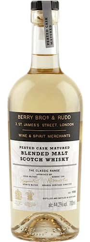 Berry Bros & Rudd | Blended Malt Peated Cask Whisky | 700 ml | 44,2% Vol. | Milder Torfrauch & Honigmelone | Leicht rauchige Note mit fruchtiger Süße | Vom ältesten Spirituosen- & Weinfachhändler Berry Bros & Rudd | Blended Malt Peated Cask Whisky | 700 ml | 44,2% Vol. | Milder Torfrauch & Honigmelone | Leicht rauchige Note mit fruchtiger Süße | Vom ältesten Spirituosen- & Weinfachhändler von Berry Bros. & Rudd
