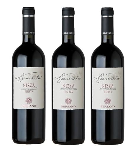 3x 0,75l - 2018er - Bersano - Generala - Nizza Riserva D.O.C.G. - Piemonte - Italien - Rotwein trocken 3x 0,75l - 2018er - Bersano - Generala - Nizza Riserva D.O.C.G. - Piemonte - Italien - Rotwein trocken von Bersano