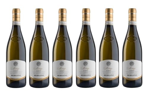 6x 0,75l - 2023er - Bersano - Mirage - Gavi di Gavi D.O.C.G. - Piemonte - Italien - Weißwein trocken 6x 0,75l - 2023er - Bersano - Mirage - Gavi di Gavi D.O.C.G. - Piemonte - Italien - Weißwein trocken von Bersano