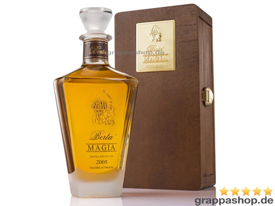 Berta Magia 0,7 l 2013 in Holzkiste von Berta Grappa