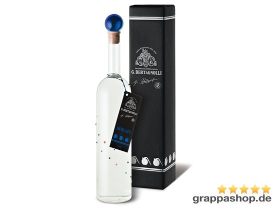 Bertagnolli Grappa di Moscato Giallo Trentino Gemme Soffiate 0,5 l von Bertagnolli Grappa