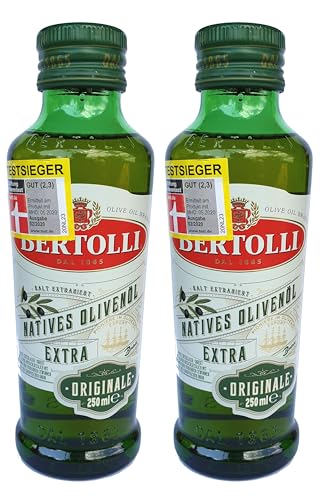 Bertolli Natives Olivenöl Extra Originale, mit Aromen aus grüner Mandeln, Gemüse, Tomate und Artischocke, hochwertiges Olivenöl, 2er Pack (2 x 250 ml) von Bertolli