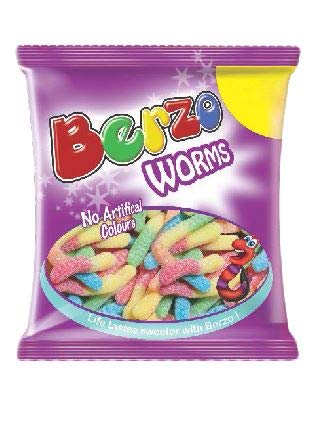 Berzo Worms Fruchtgummis Glühwürmchen - 160g - 2er-Packung von Berzo
