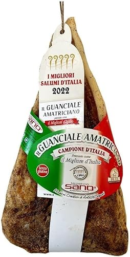 Schweinebacke von Amatrice D'excellence GANZ, AUSGEZEICHNET Best of Italy ca. 1,2 kg. Für die echte Carbonara und Amatriciana (1000 g) von Bestoftheapps