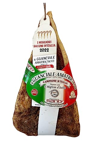 Schweinebacke von Amatrice D'excellence GANZ, AUSGEZEICHNET Best of Italy ca. 1,2 kg. Für die echte Carbonara und Amatriciana (1350 gr) von Bestoftheapps