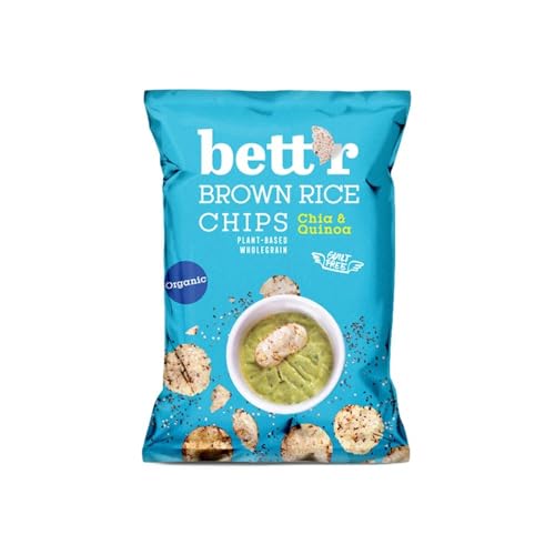 Bett'r Braune Reischips, Chia & Quinoa, 60g (6) von Bett'r