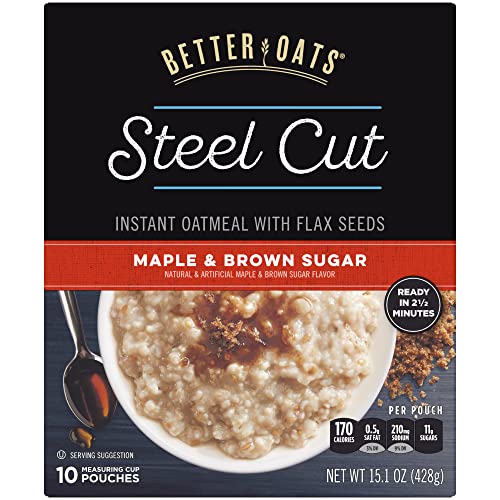 Malt-O-Meal Company Better Steel Cut Oats, Maple Brown Sugar, 15.1 oz von Better Oats
