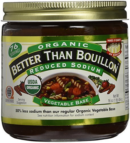 Better Than Bouillon Bio-Gemüse-Basis, reduziert Natrium, großes 473 ml, 3 Stück Better Than Bouillon Bio-Gemüse-Basis, reduziert Natrium, großes 473 ml, 3 Stück von Better Than Bouillon