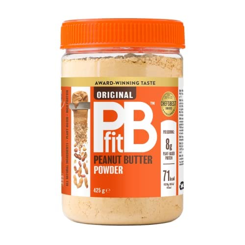 PBfit Original Peanut Butter Pulver - Entfettete Protein Erdnussbutter Pulver, Proteinreich und 87% weniger Fett - Pflanzliches Eiweiß für Smoothies, Desserts, Pancakes, Frühstück, Snacks… - 425 g PBfit Original Peanut Butter Pulver - Entfettete Protein Erdnussbutter Pulver, Proteinreich und 87% weniger Fett - Pflanzliches Eiweiß für Smoothies, Desserts, Pancakes, Frühstück, Snacks… - 425 g von BetterBody Foods